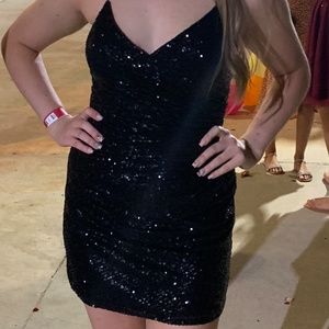 Black Mini Homecoming Dress